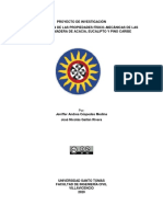 Caracterización de Las Propiedades Físico-Mecánicas de Las Especies de Madera de Acacia, Eucalipto y Pino Caribe 1