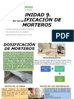 UNIDAD 9 Dosificacion de Morteros.