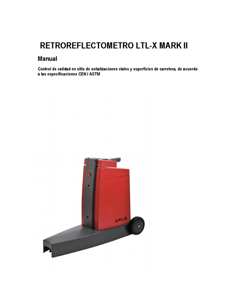 LTL-X Mark II User Manual Ver 1.2b ES | PDF | Medición | Calibración