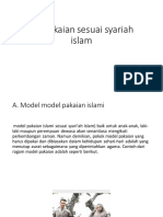 Berpakaian Sesuai Syariah Islam