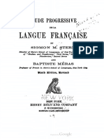 Étude Progressive de La Langue Française