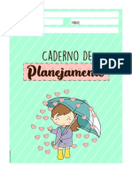 Divisórias para Caderno de Planejamento Tema Chuva de Amor