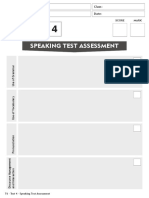 T6 Speaking Test Assessment Test 4 EDITÁVEL