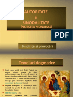 Autoritate Si Sinodalitate in Obstea Monahala