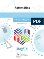 Orientaciones Estudiante Matematica 6to Grado s1 s7 f1