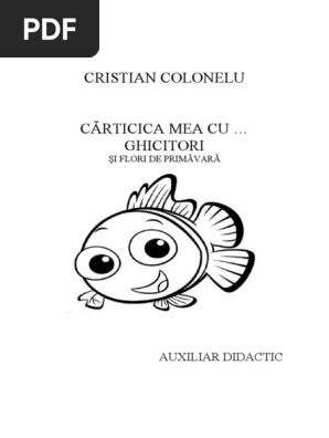Carticica Mea De Colorat Cu Ghicitori