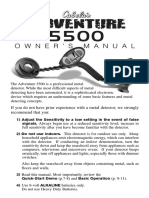 Owner'S Manual: If You Do Not Have Prior Experience With A Metal Detector, We Strongly Recommend That You
