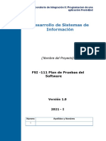 Fsi 111 Plan de Pruebas de SW