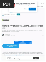 Working Iptv Stalker Url and Mac Address October 2021