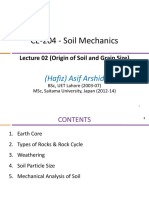 (Origin of Soil and Grain Size) A