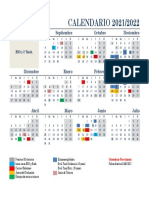 Calendario escolar 2021-2022 ESO y Bachillerato