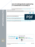 Performance of Undergraduate Engineering Students in Mathematics According To Gender