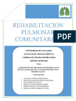 Tema #4 Componentes de Un Programa de Rehabilitacion Pulmonar