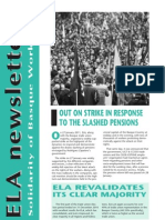 Out On Strike in Response To The Slashed Pensions: Ela Revalidates Its Clear Majority