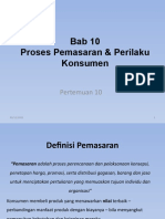 Proses Pemasaran & Perilaku Konsumen