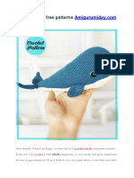 Click Here For Free Patterns: Crochet Whale Crochet