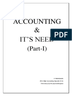 Accounting & IT’S NEED (Part-I