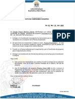 Acta de Compromiso Pasantes