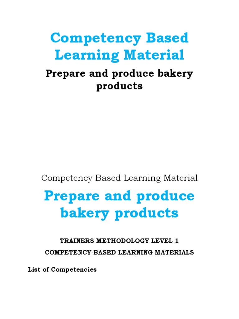 Bakery Products Preparation Guide | PDF | Doughnut | Dough