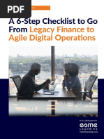 A 6-Step Checklist To Go From: Legacy Finance To Agile Digital Operations