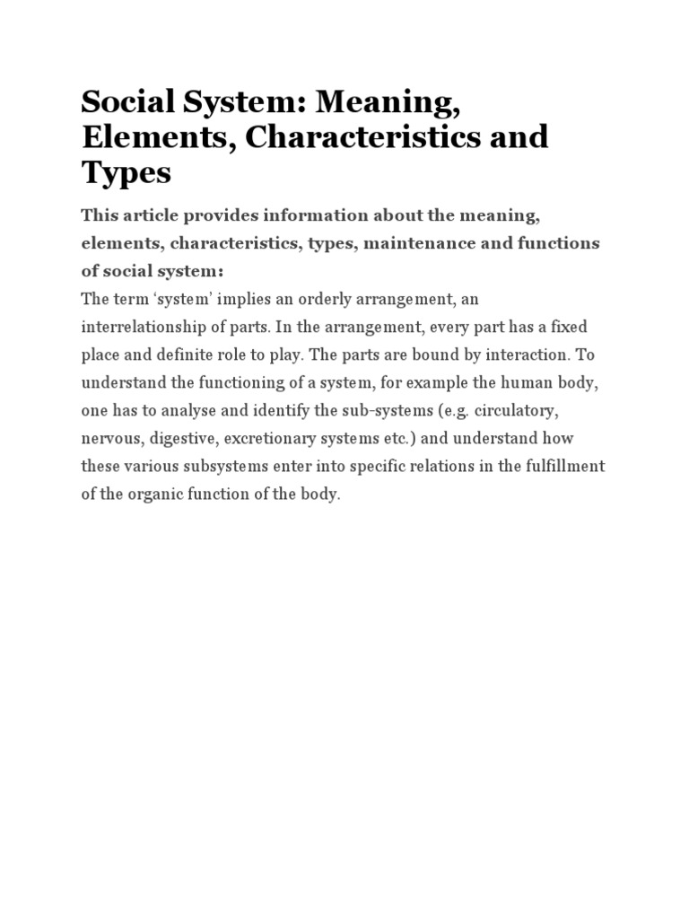 social-system-meaning-elements-characteristics-and-types-pdf