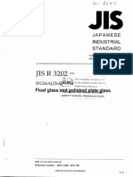 JIS R 3202-2011 Float glass and polished plate glass