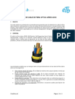 Anexo 3.15 Tendido de Cable de Fibra Óptica Aéreo ADSS