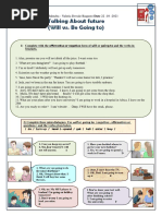 Will Vs Going To - Worksheet