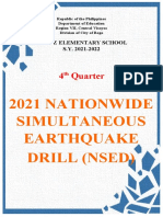 4 Quarter: 2021 Nationwide Simultaneous Earthquake Drill (Nsed)