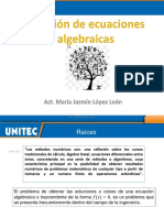 Solucion de Ecuaciones Algebraicas