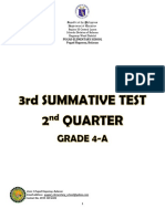 3rd Summative Test 2nd Quarter