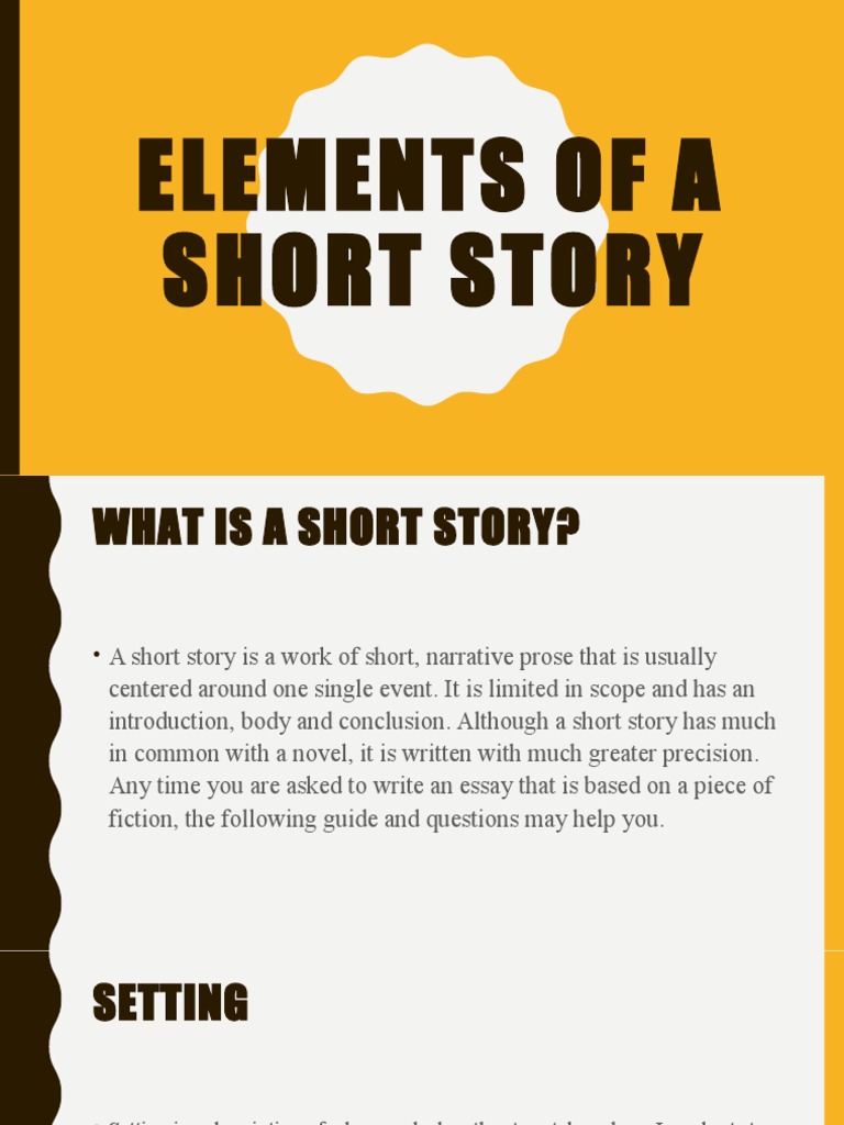 A-Elements of A Short Story | PDF | Plot (Narrative) | Narration