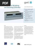 PR 1730 Multi-Point Weighing and Batching Controller