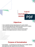 Unit II Database Design