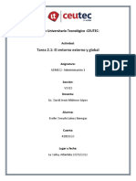 S2 - Tarea 2 - 1 - El Entorno Externo y Global - Evelin Oneyda Lainez Banegas