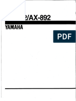 Yamaha AX 592 Service Manual