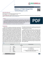 Clinical Influence of Triple Omega Fatty Acids (Omega-3, 6, 9)