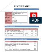 Curriculum Vitae: Personal Data