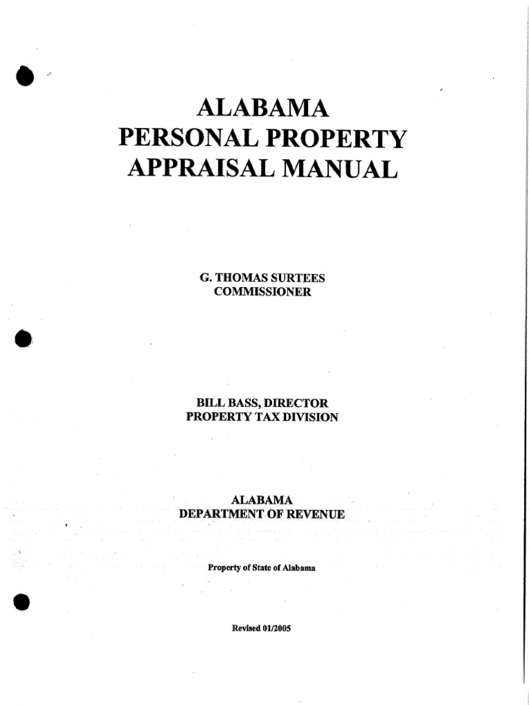 2005 Alabama Personal Property Appraisal Manual PDF