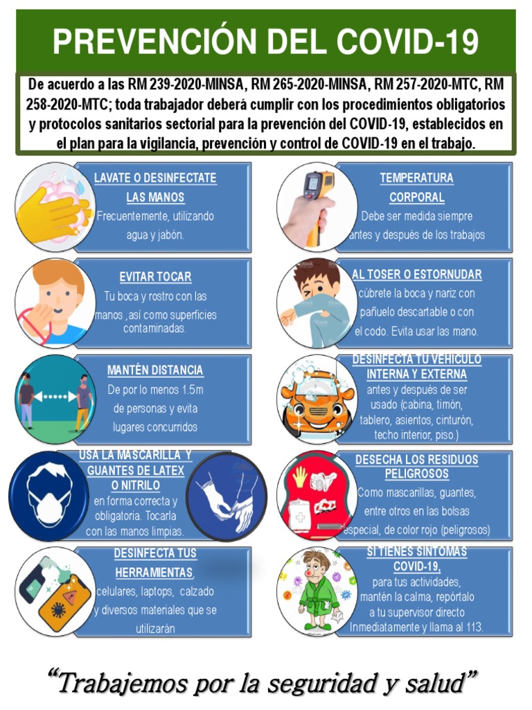 Guía de Prevención COVID-19 Laboral | PDF | Ciencias de la Salud