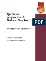 A5. Ejercicios Propuestos Método Simplex - Corpus Pedroza Natalia