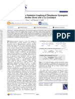 Pd-Catalyzed Aerobic Oxidative Coupling of Thiophenes 2020