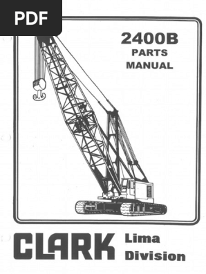 151-323 - Clark Lima 2400B (SN - 712B-105) Parts Manual
