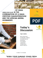 THE POTENTIAL OF HALAL INNOVATION IN THE COMBINATION OF A HALAL CERTIFIED SLAUGHTERHOUSE AND THE AFRICAN ANIMAL HUSBANDRY.