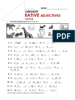 Comparative Adjective - Grammar Worksheet