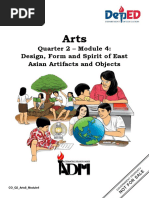 Quarter 2 - Module 4: Design, Form and Spirit of East Asian Artifacts and Objects