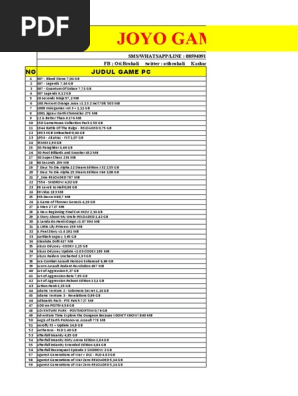 Daftar PC, PS4, PS3, PS2, PSX, PSP 085940914764 | PDF | Final Fantasy