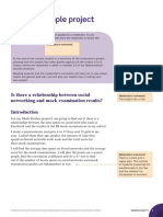 Sample Project: Is There A Relationship Between Social Networking and Mock Examination Results?