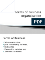 Forms of Business Organaisation: HML - 202 Unit 2