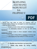 Ikatlong Lagumang Pagsusulit Sa FILIPINO 5
